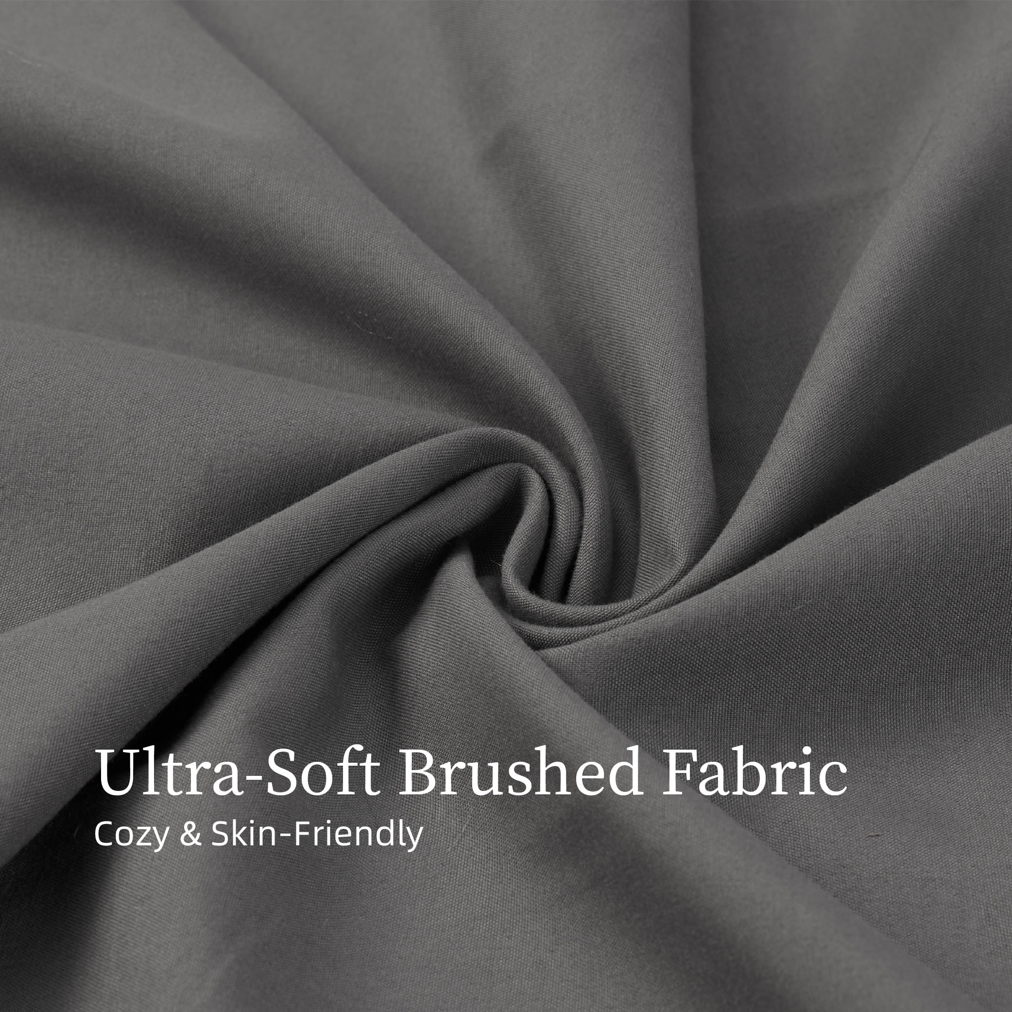 Bedding Queen Bed Sheets Set - 4 Piece Bedding - Brushed Microfiber - Shrinkage And Fade Resistant - Easy Care (Queen, Grey)_voghion.com